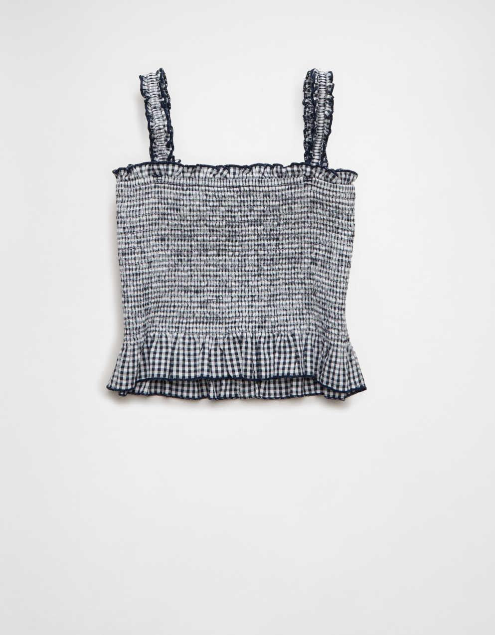 AE Smocked Button-Up Cami