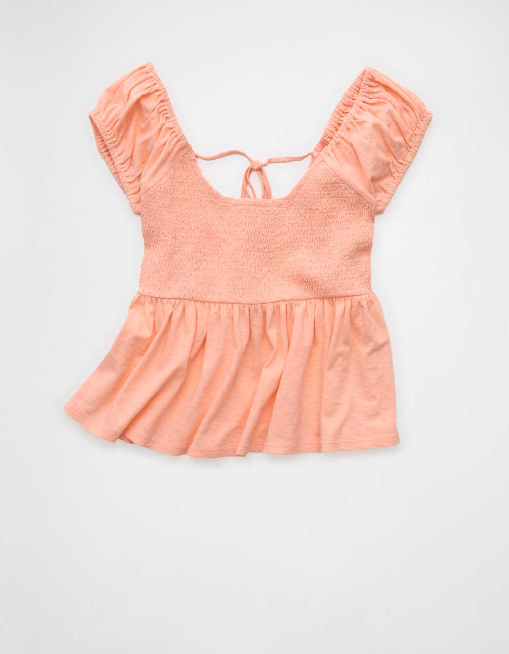 AE Sunchaser Babydoll Ruffle Tee