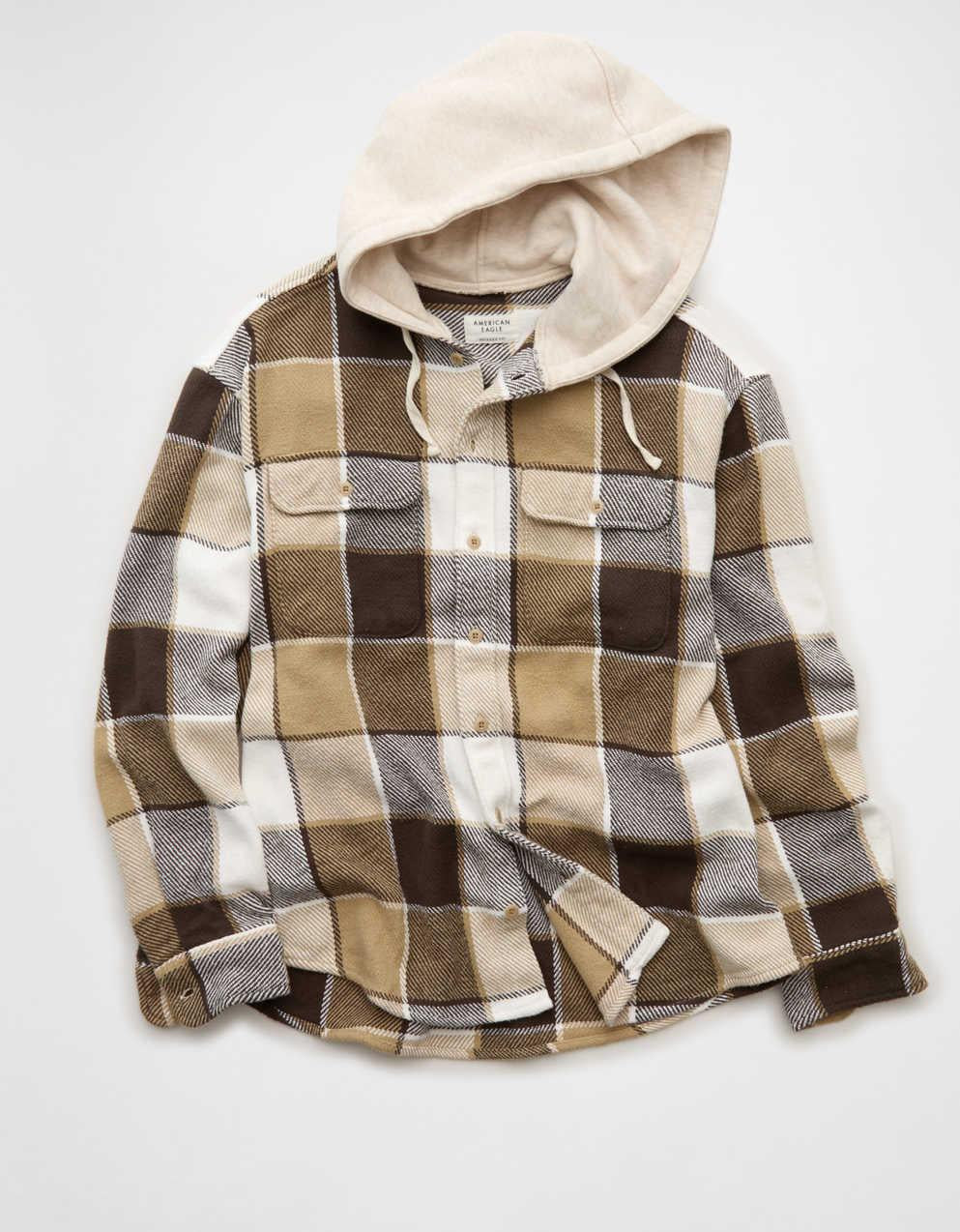 AE Hooded Flannel Shirt
