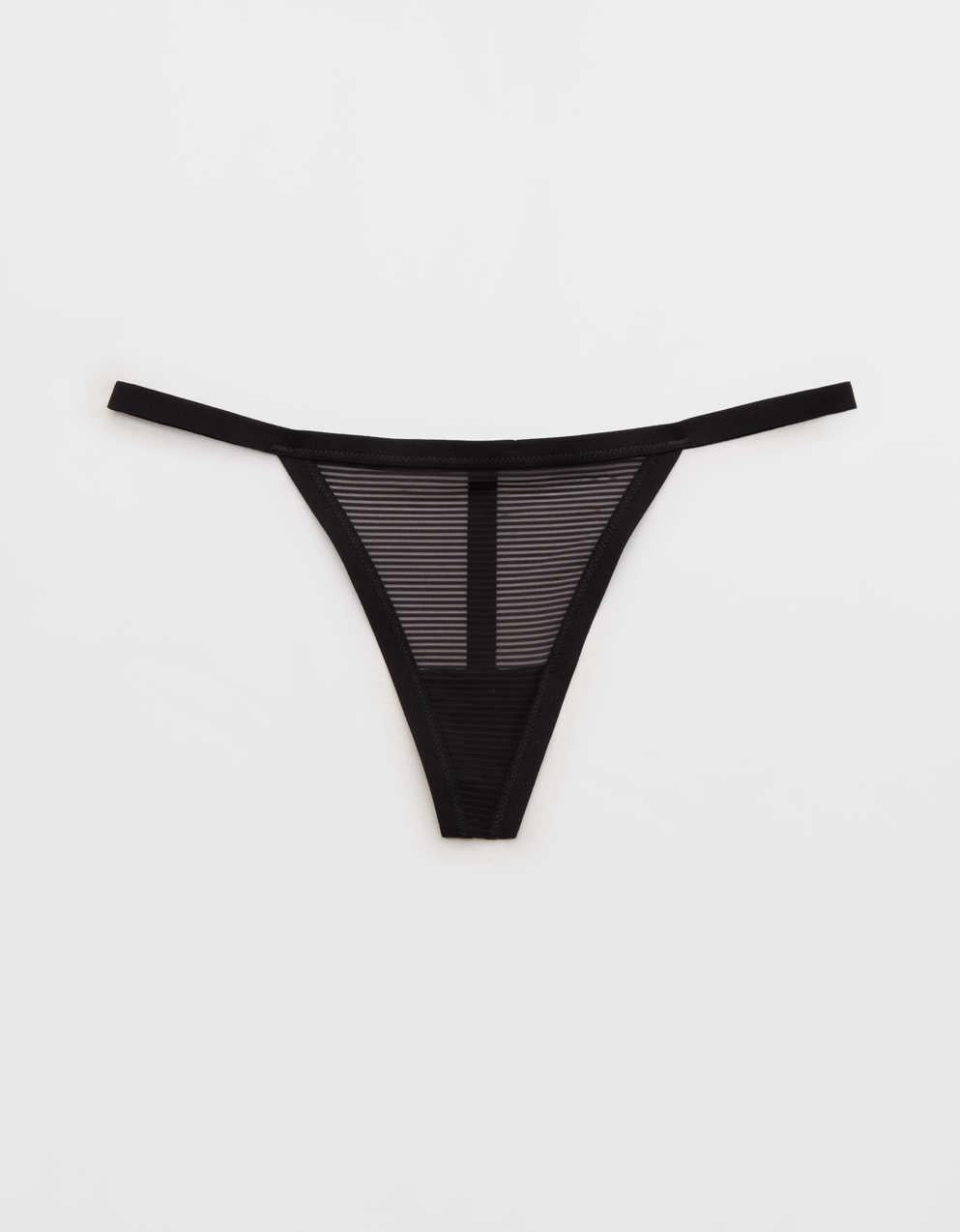 SMOOTHEZ Sheer Stripe Thong Underwear