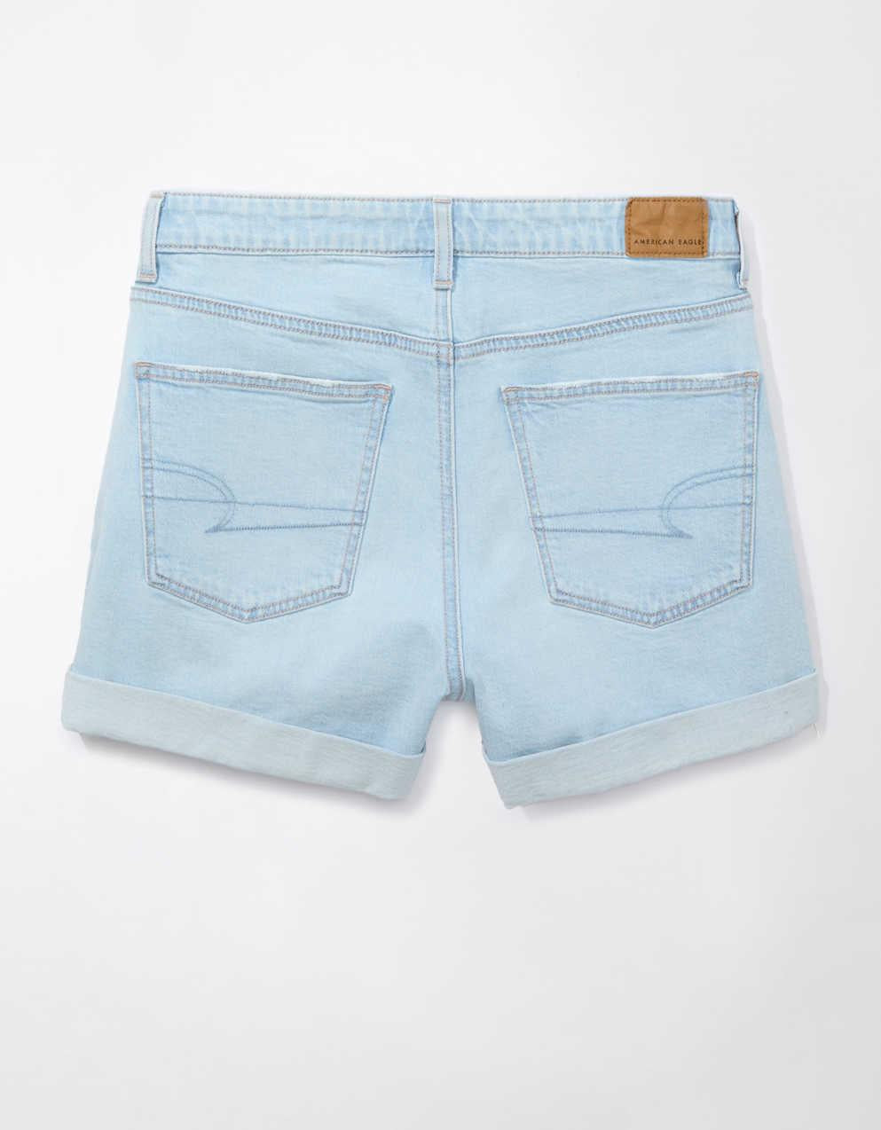 AE Strigid Denim Mom Short