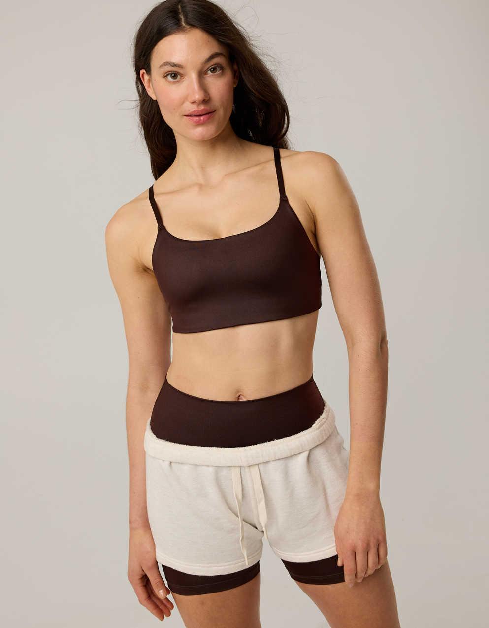 OFFLINE By Aerie Goals Gloss Strappy Sports Bra