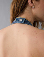 AE Denim Halter Vest