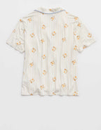 OVERSLEPT by Aerie Real Soft® Short Sleeve Pajama Shirt
