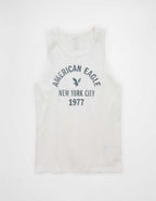 AE Standard Fit Lightweight Logo Graphic Tank Top
