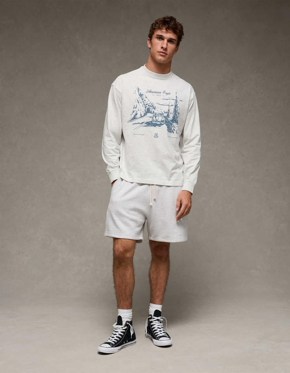 AE Boxy Long Sleeve Graphic T-Shirt