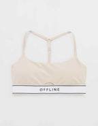 OFFLINE By Aerie The Hugger Logo Elastic Sports Bra