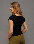 AE V-Neck Textured T-Shirt