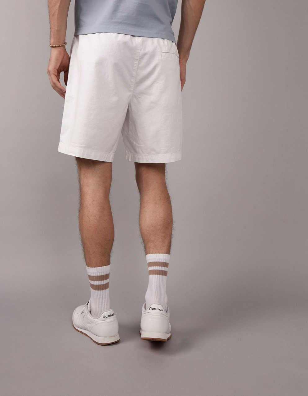 AE 8" Flex Lived-In Linen-Blend Trekker Short