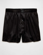 AEO Men's Solid Satin Pocket Boxer Short