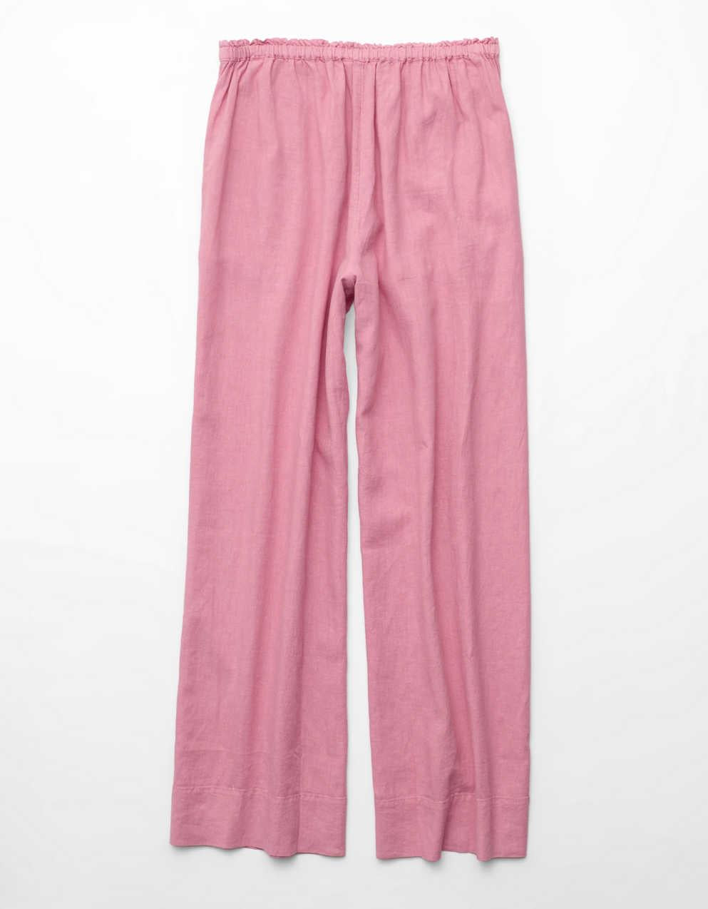 AE Linen-Blend Wide-Leg Pant