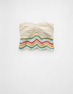AE Pride Cropped Chevron Crochet Tube Top