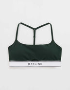 OFFLINE By Aerie The Hugger Logo Elastic Sports Bra