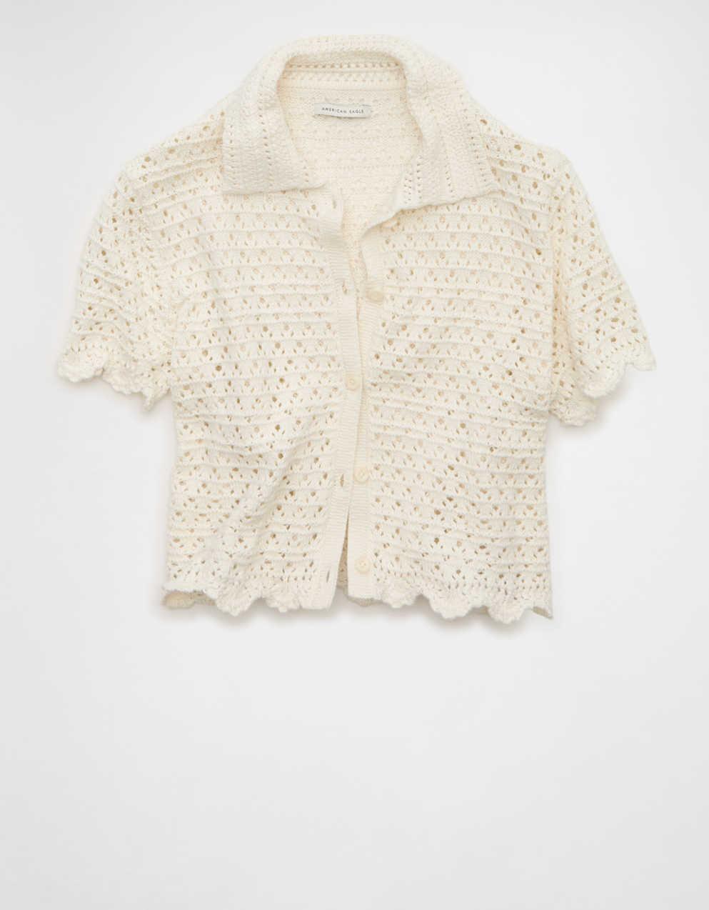 AE Button-Up Sweater Polo