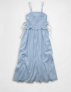 AE Corded Smocking Midi Dress