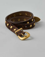 AE Leopard Print Studded Western Belt