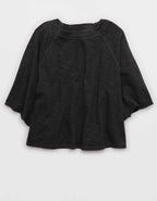 Aerie It's Casual Knit Slub T-Shirt