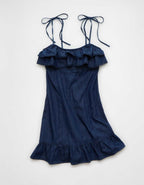 AE Ruffle Tie-Strap Mini Dress