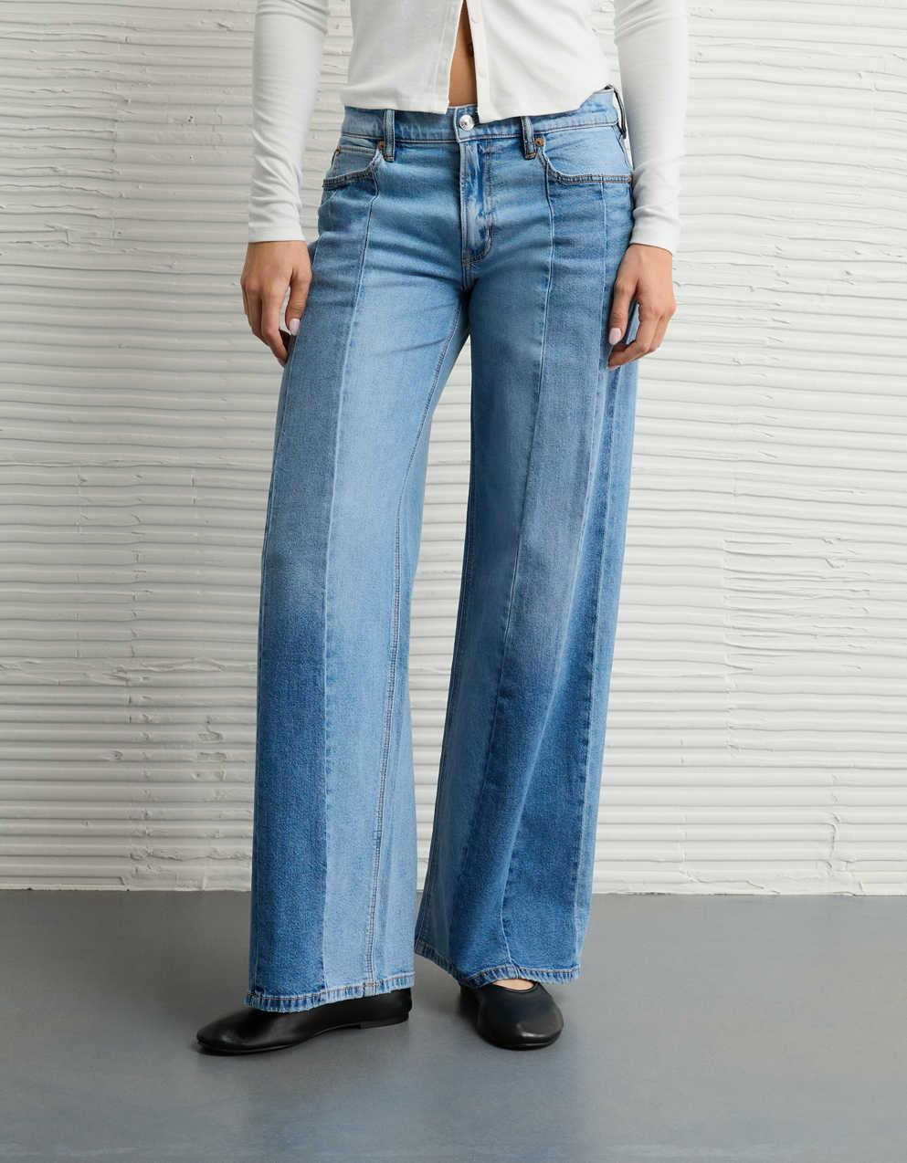 AE Dreamy Drape Stretch Low-Rise Ultra Wide-Leg Jean