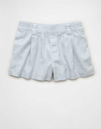 AE Stretch High-Waisted Pleated Trouser Short