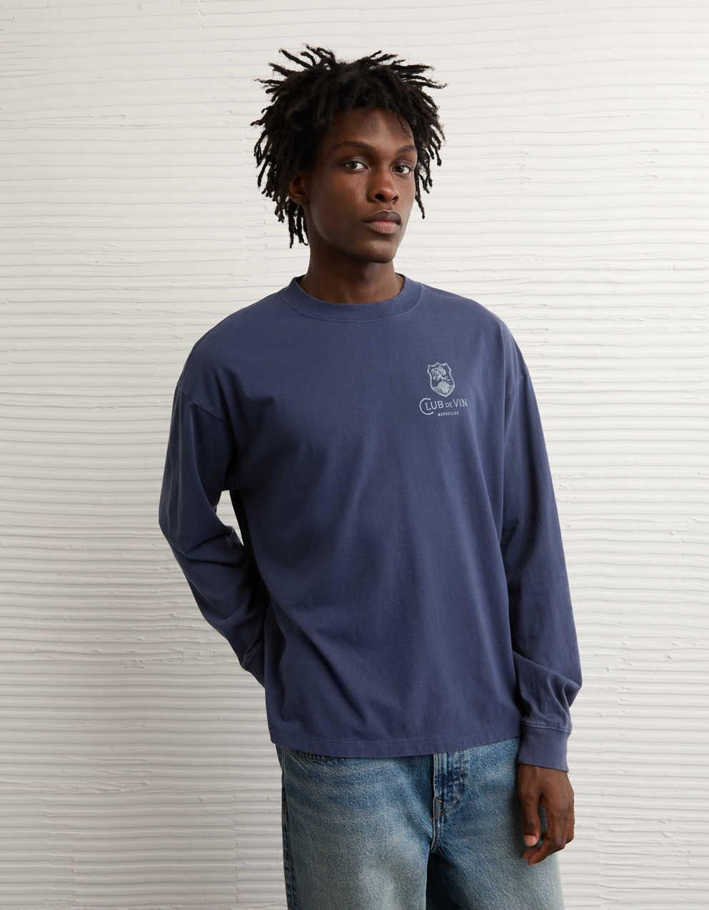 AE Boxy Long Sleeve Graphic T-Shirt