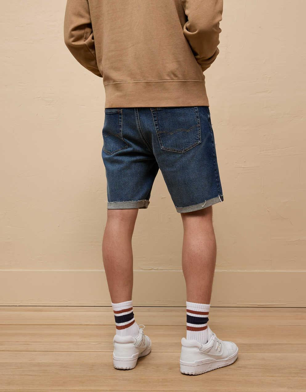 AE 9" AirFlex+ Patched Denim Short