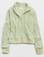 OFFLINE By Aerie Cable Lounge Full Zip