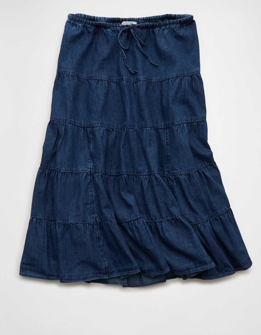 AE Tiered Midi Skirt