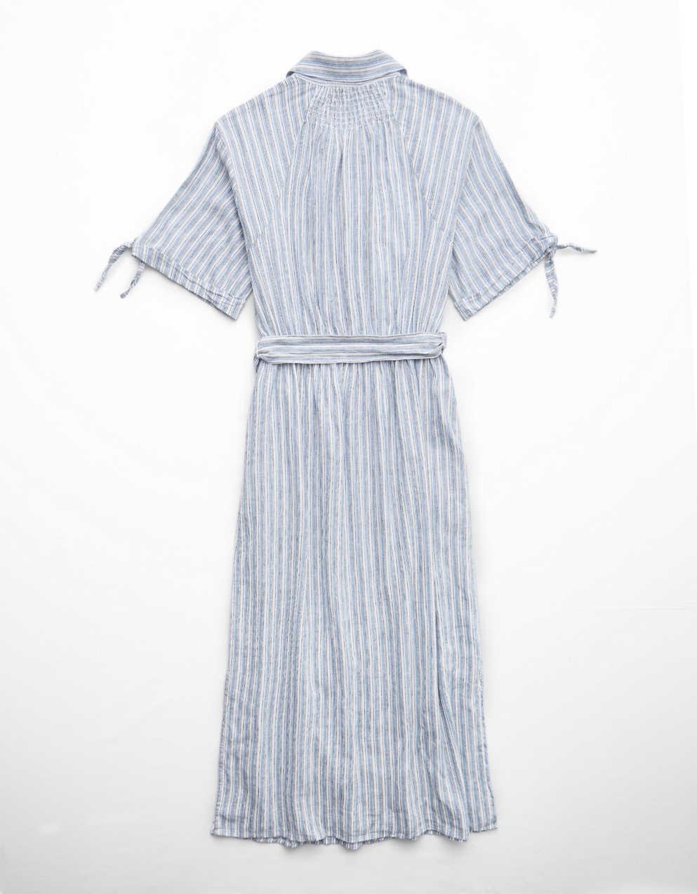 AE Linen-Blend Shirt Dress
