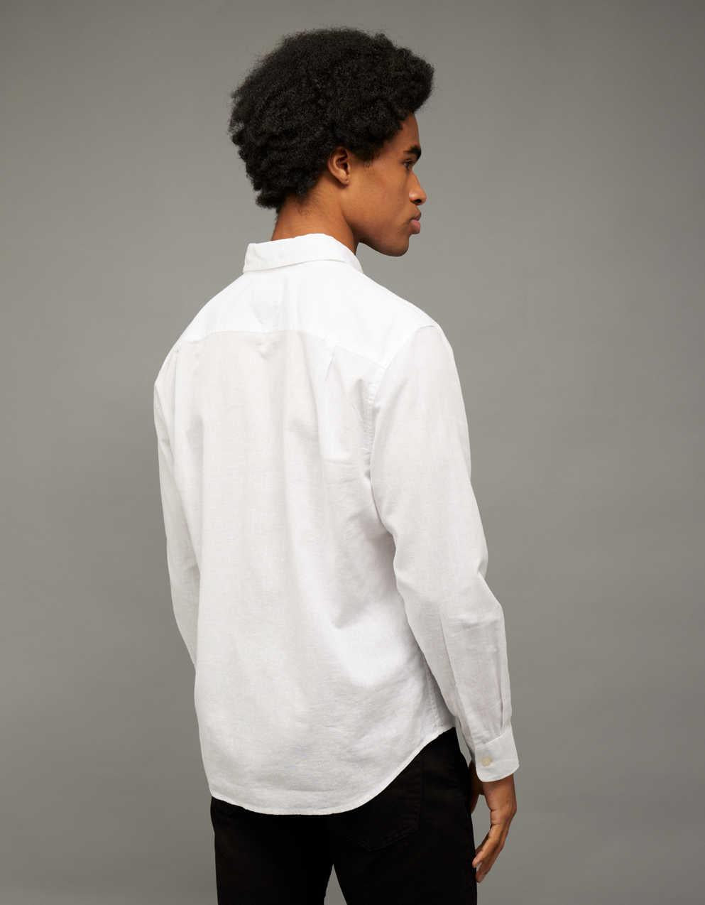 AE Everyday Button-Up Linen Shirt