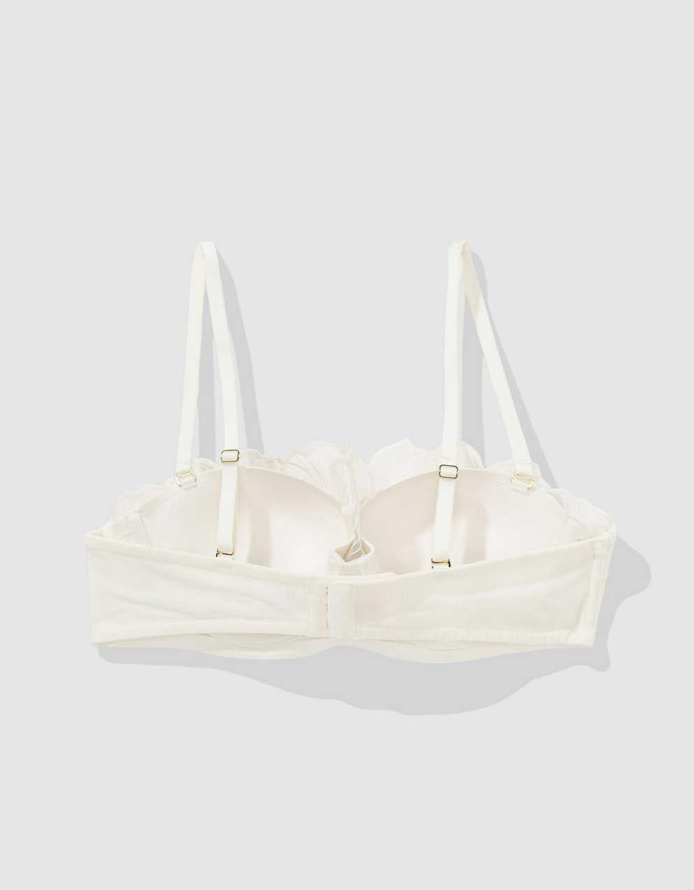 Show Off Embroidery Strapless Push Up Bra