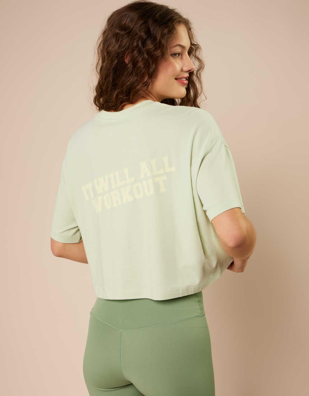 OFFLINE By Aerie Let's Stretch Cropped T-Shirt