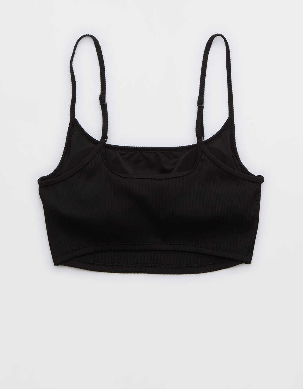 Aerie Ribbed Scoop Longline Bikini Top